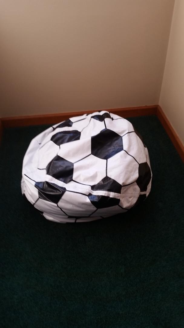 soccer bean bag