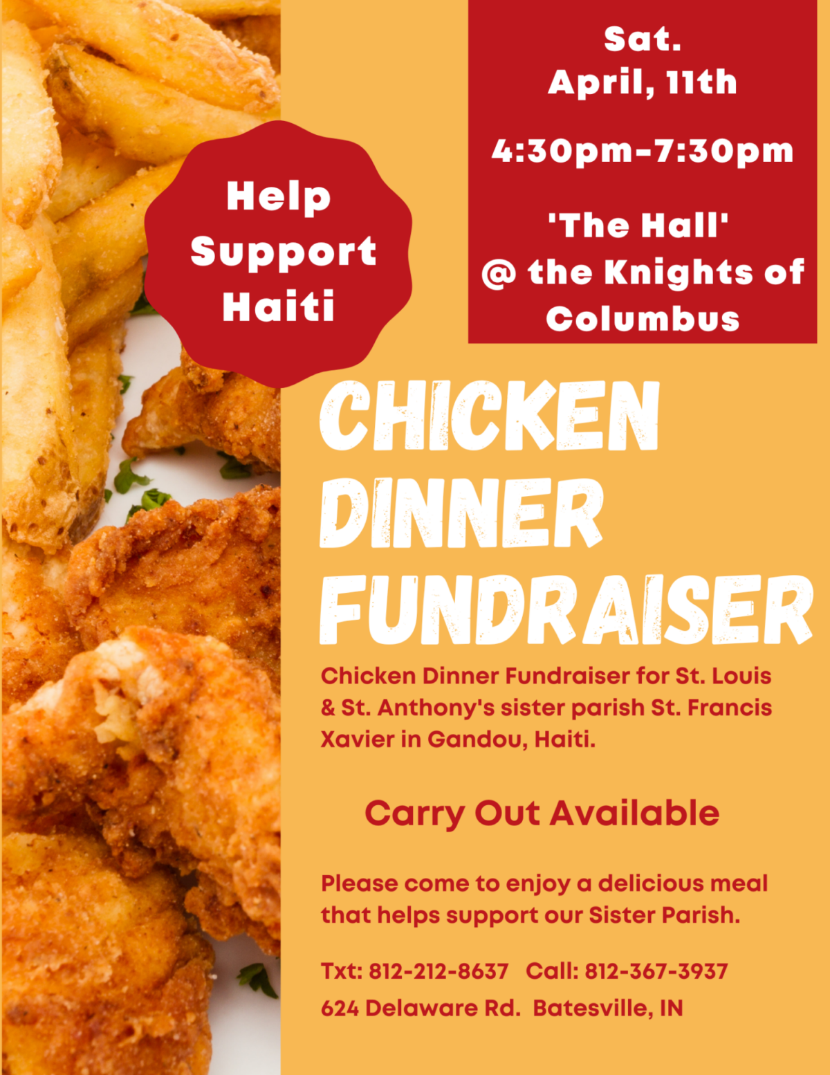 Chicken Dinner Fundraiser