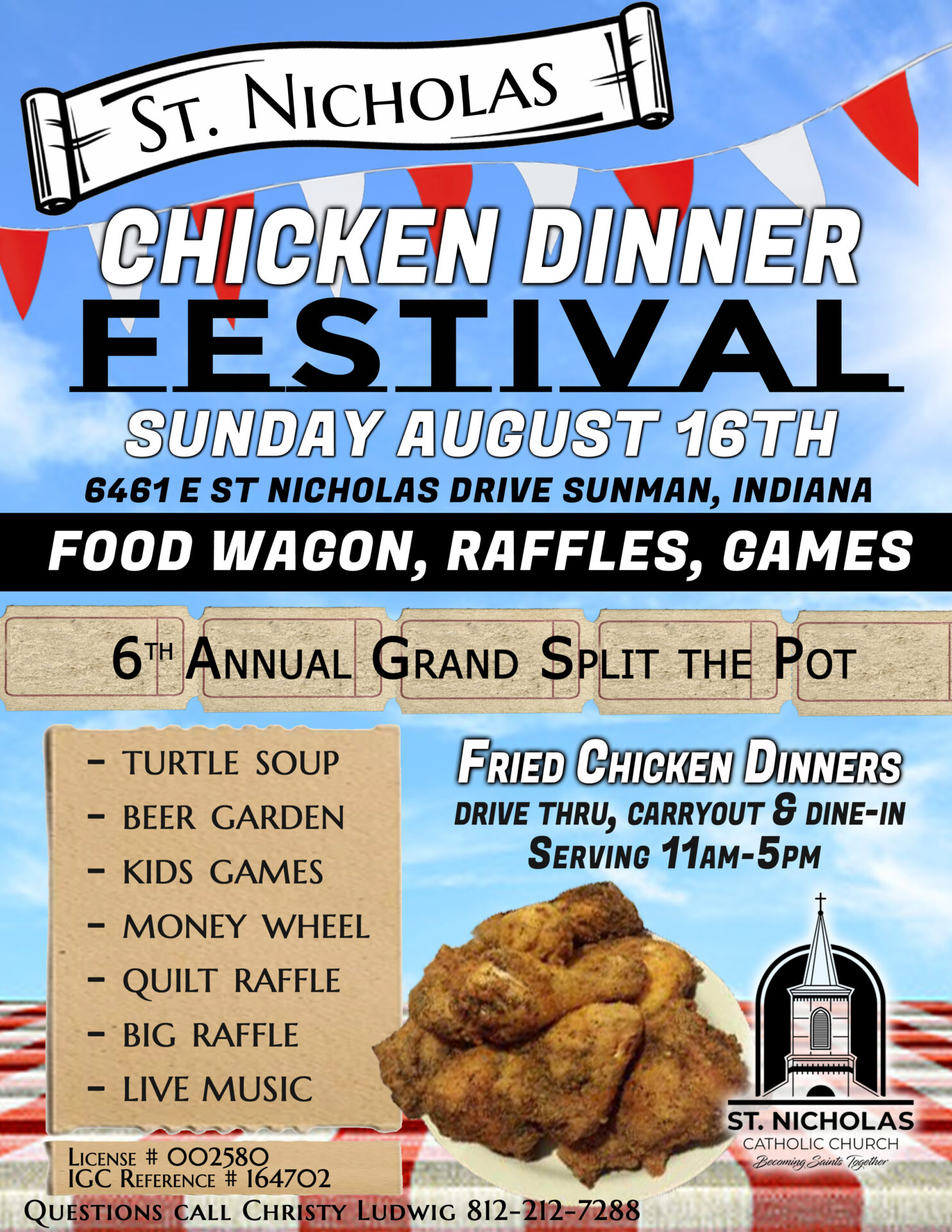 St Nicholas Chicken dinner festival 2026