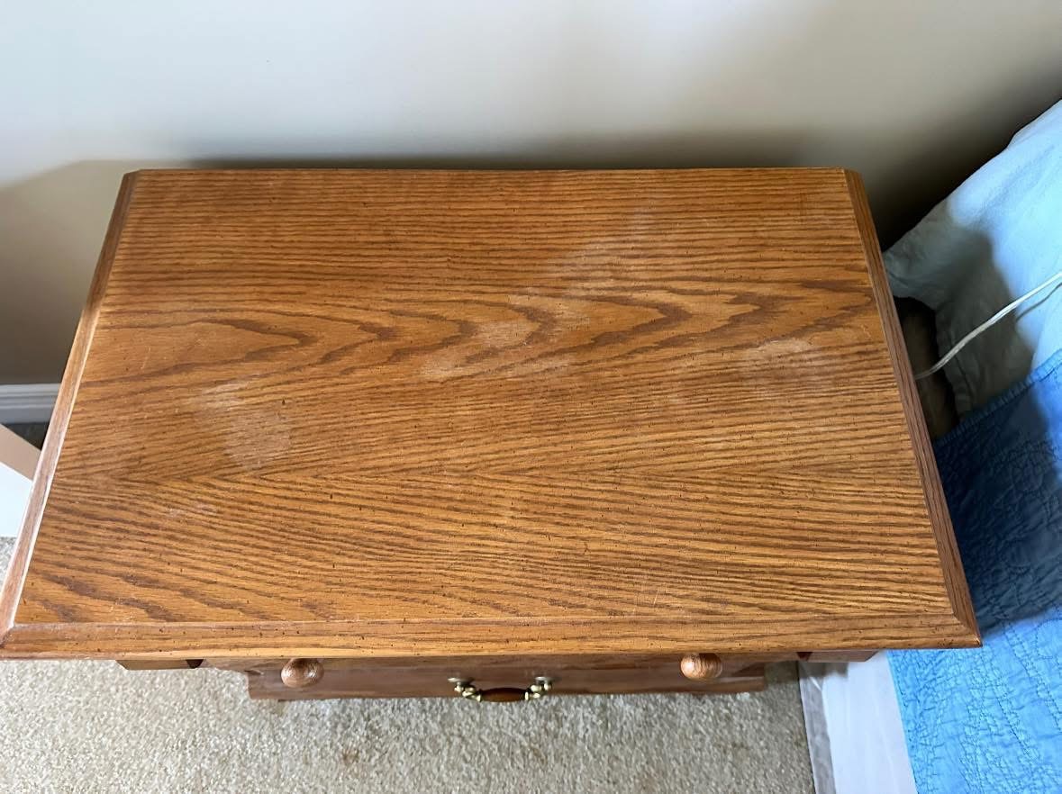 night stand top view
